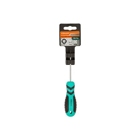 Отвертка TORX TT10H*75мм, с отверстием, CrV магнитный наконечник Sturm!