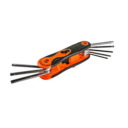 Набор ключей TORX, 8 шт, наконечник звезда, CrV Sturm!