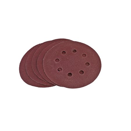 Круг шлифовальный Sturm! "под липучку", d125мм, зерн. 80, 8 отв., 5 штук.