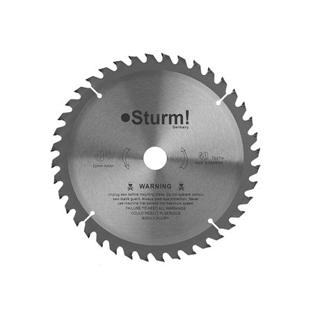 Пильный диск, размер:200x22-40, ТВЕРДОСПЛАВНАЯ ПЛАСТИНА ВК8, Sturm!