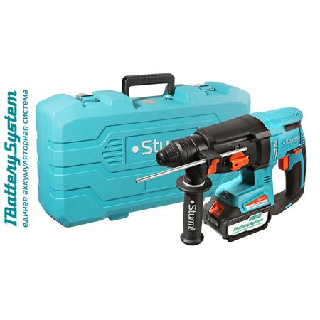 Аккумуляторный перфоратор Sturm! CRH1832BLC 1BatterySystem