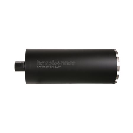 Коронка алмазная LASER по железобетону 162 мм, 1 1/4" , L=450мм, Hanskonner