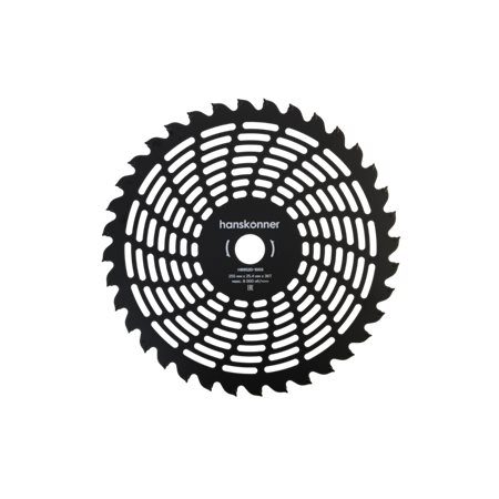 Фреза для бензотрим., Ultra Light 255мм x 25,4x36, с тверд. Напайк., Hanskonner