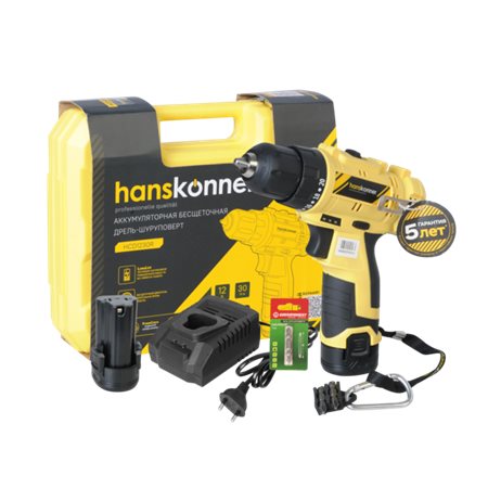 Аккумуляторный шуруповерт Hanskonner HCD1230R