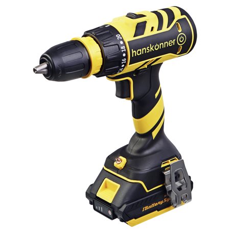 Аккумуляторный шуруповерт Hanskonner HCD1865C 1BatterySystem