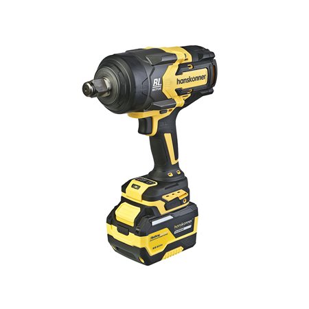 HCD201300BLC Гайковерт удар б/щ Hanskonner PLATINUM,18В,1BatterySystem, 1300Нм, 3/4",акк 6Ач+ЗУ