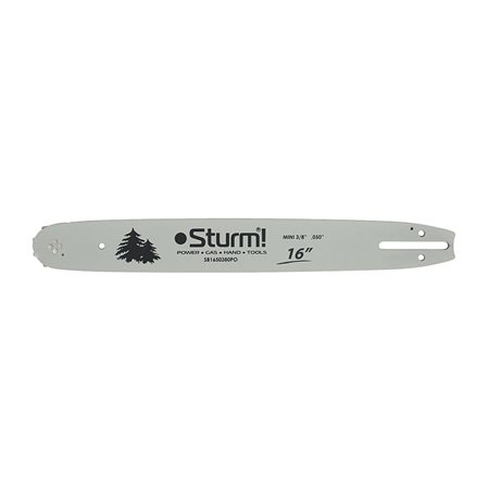 Пильная шина 16" Sturm! Паз 1,3мм, 3/8", 57зв, хвостовик PO (OREGON K041/A041)