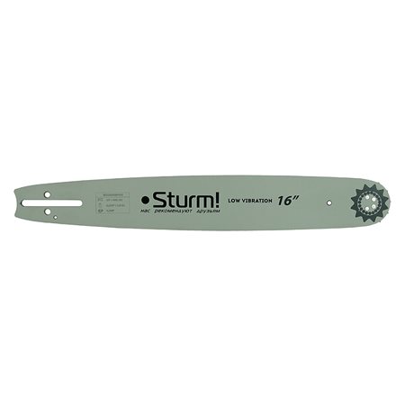 Пильная шина 16" Sturm! Паз 1,5мм, 0,325", 66зв,хвостовик POH (OREGON K095/A095)